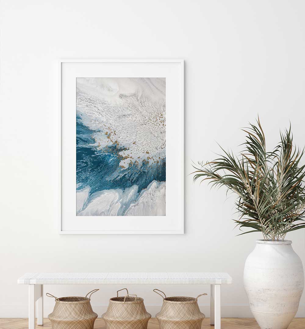 Vibrant DYNAMIC OCEAN FORMS, ABSTRACT PAINTINGS enhance your space with color and creativity. Perfect for any room.