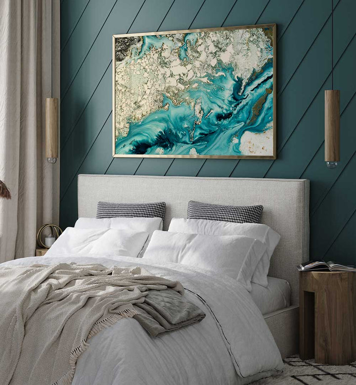 Transform your space with OCEAN’S ENIGMA, ABSTRACT PAINTINGS, featuring captivating ocean-inspired colors and textures.