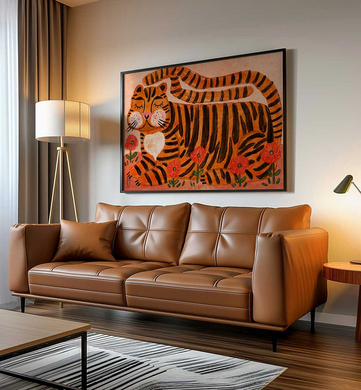 SLEEPING TIGER , KIDS ROOM PAINTINGS