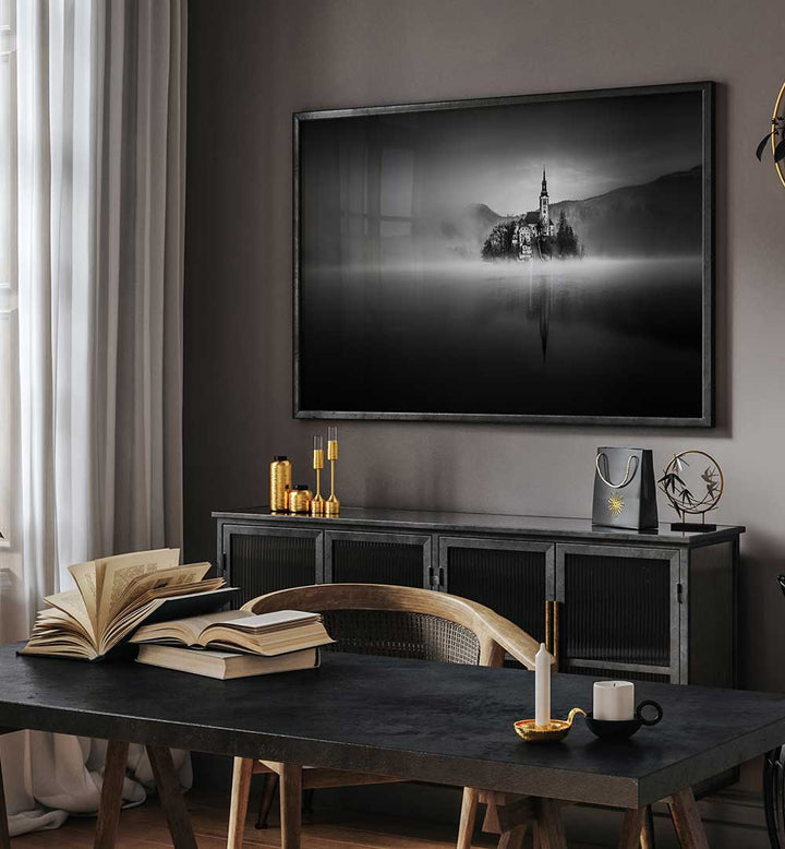 FOGGY MORNING ON THE LAKE , LANDSCAPE PHOTOGRAPHY , FINE ART PHOTOGRAPHY