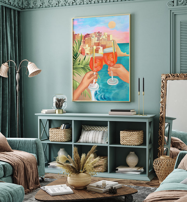 APEROL SUNSET , BAR & CAFE ART