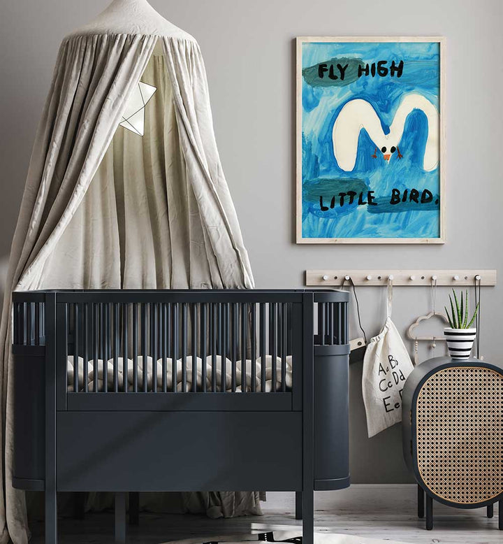 BIRD IN FLIGHT , KIDS ROOM PAINTINGS