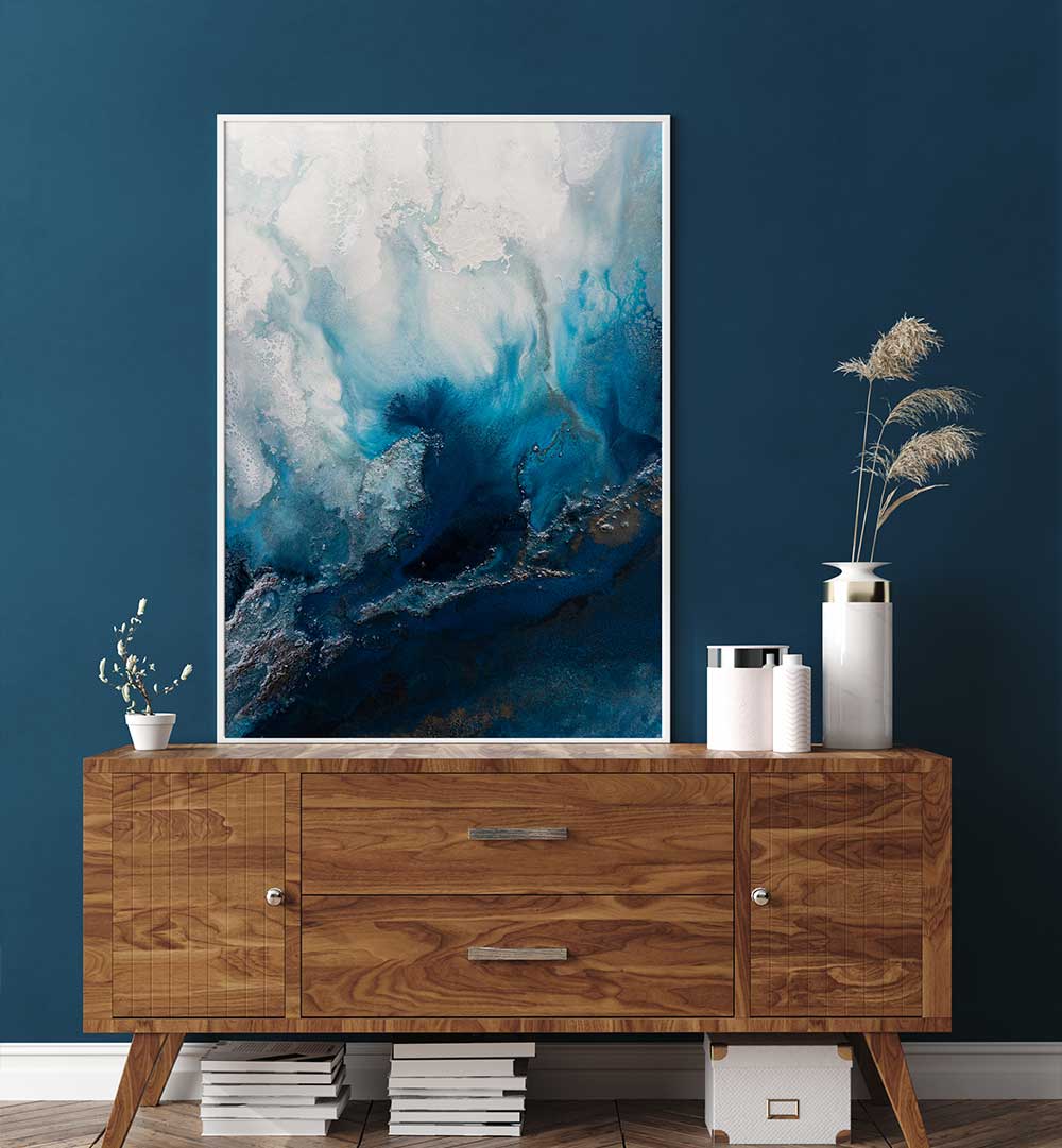 Transform your space with SEASCAPE ABSTRACTION, ABSTRACT PAINTINGS, evoking oceanic serenity and vibrant emotion.