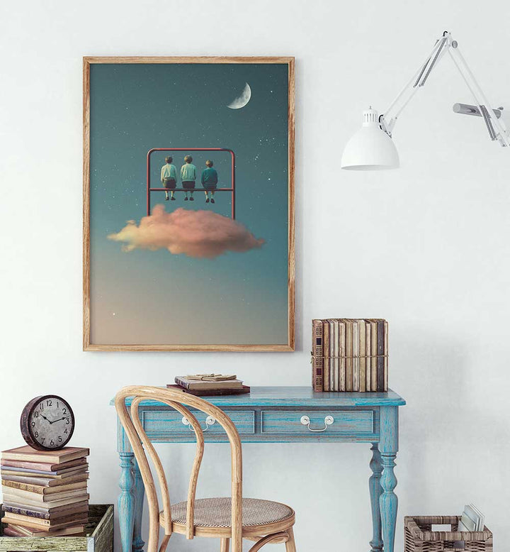 BACKYARD , SURREAL ART PRINTS