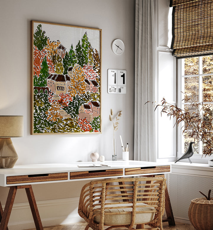 AUTUMN IN BAVARIA , FLORAL FLOWER PAINTINGS