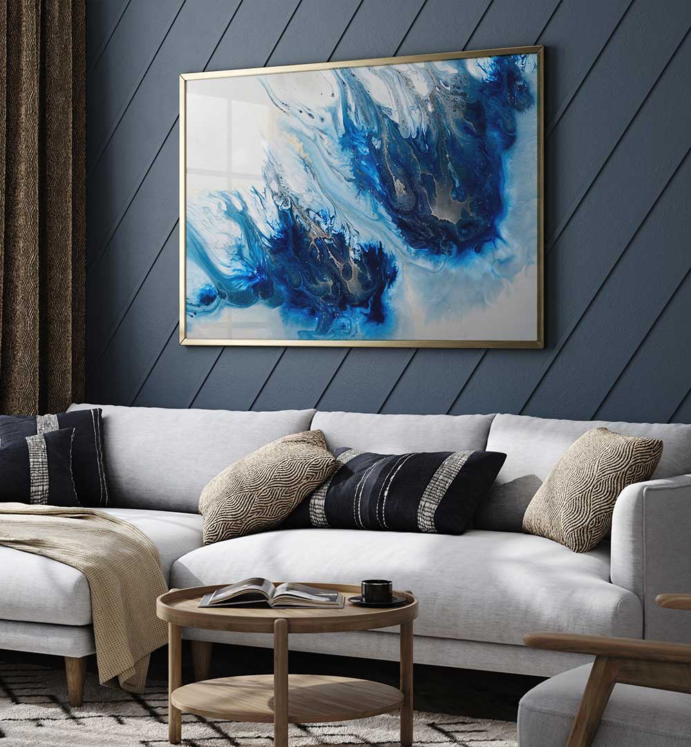 Vibrant abstract art from the POPULAR - VIBRANCE, ABSTRACT PAINTINGS collection enhances modern living spaces beautifully.