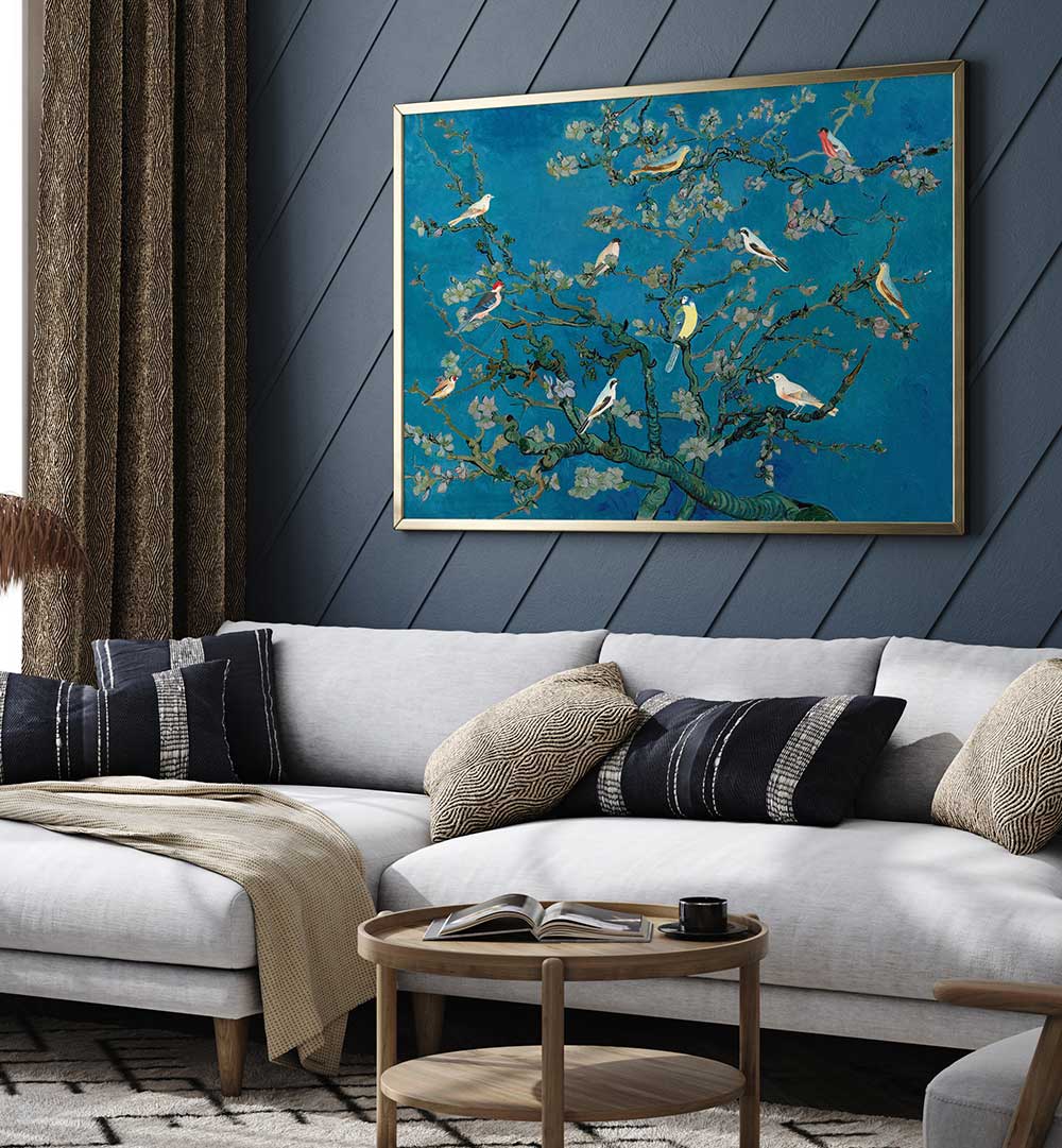 BIRDS IN BLOSSOM , ANIMAL PAINTINGS