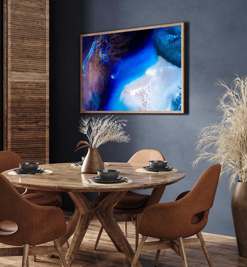 Transform your space with VIBRANT SAPPHIRE HAVEN, ABSTRACT PAINTINGS, perfect for any room in your home or office.