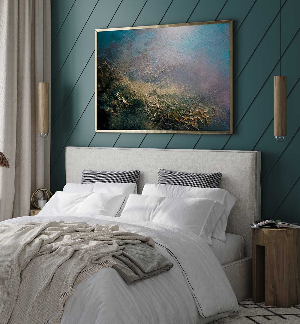 Elevate your space with SUNSET SYMPHONY, ABSTRACT PAINTINGS, showcasing vibrant colors and intricate designs.