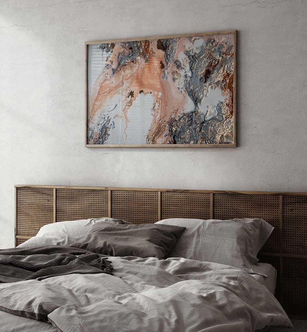 Elevate your decor with UNEARTING, ABSTRACT PAINTINGS, a stunning centerpiece for any room.