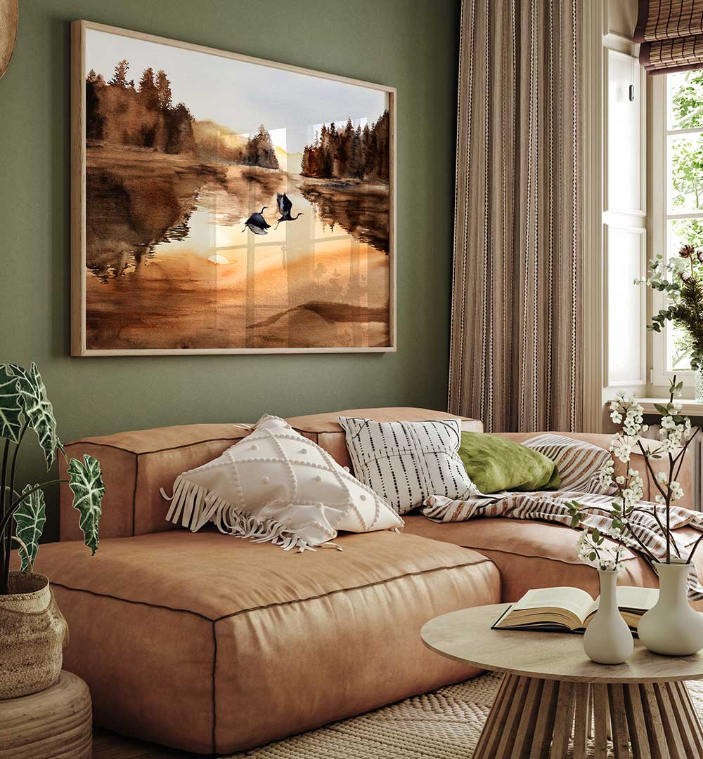 AUTUMN PASSAGE , LANDSCAPE PAINTINGS