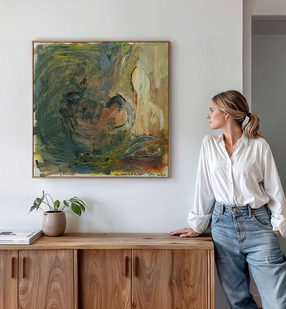 THE FRAGILITY OF THOUGHT , ABSTRACT PAINTINGS