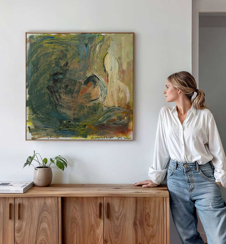 THE FRAGILITY OF THOUGHT , ABSTRACT PAINTINGS