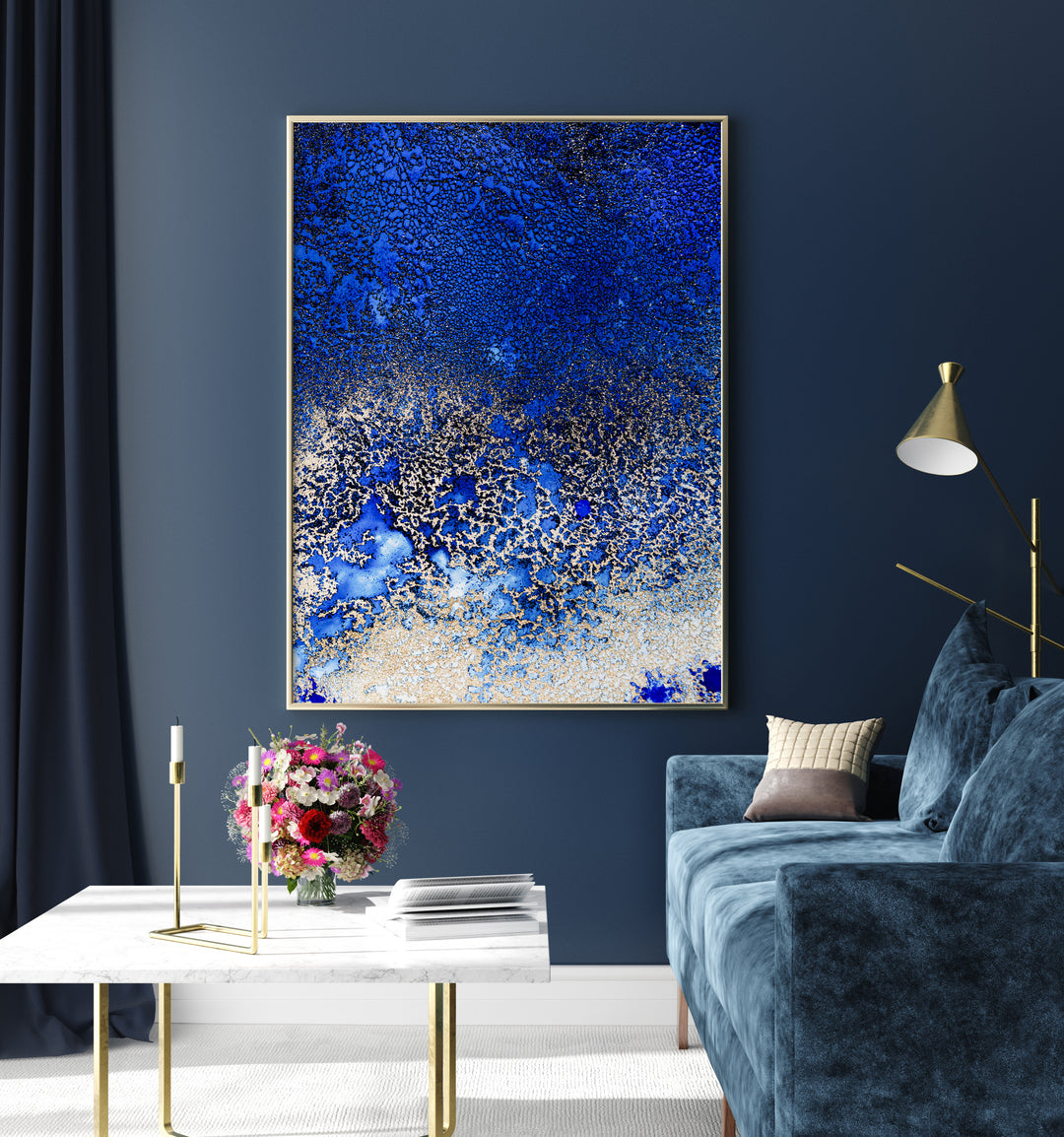 Vibrant SUNLIT REEF, ABSTRACT PAINTINGS adds energy and color to any room with its stunning design and hues.