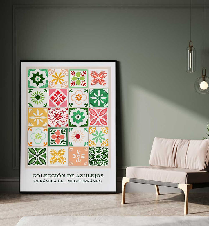 AZULEJOS DEL MEDITERRANEO , PATTERN ART PRINTS