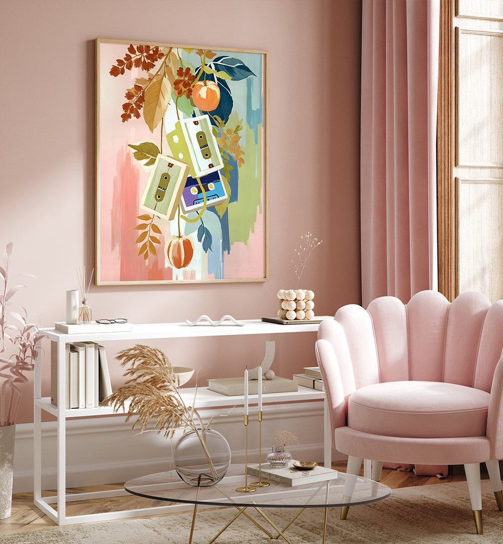RETRO HARMONY BLOOMS , FASHION POSTERS