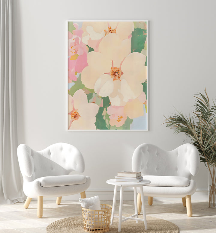 PETALS OF SERENITY , FLORAL FLOWER PAINTINGS
