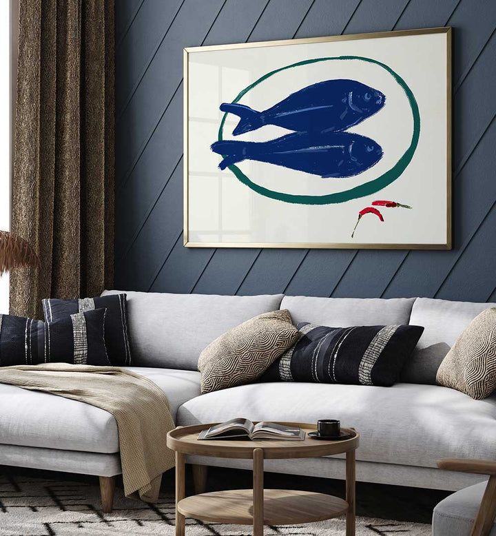 BLUE FISH AND SPICE , KITCHEN POSTERS