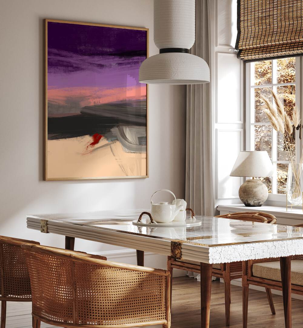 Brighten your space with ABSTRACTION WITH DRAMATIC SKY I, ABSTRACT PAINTINGS, showcasing enchanting colors and emotion.