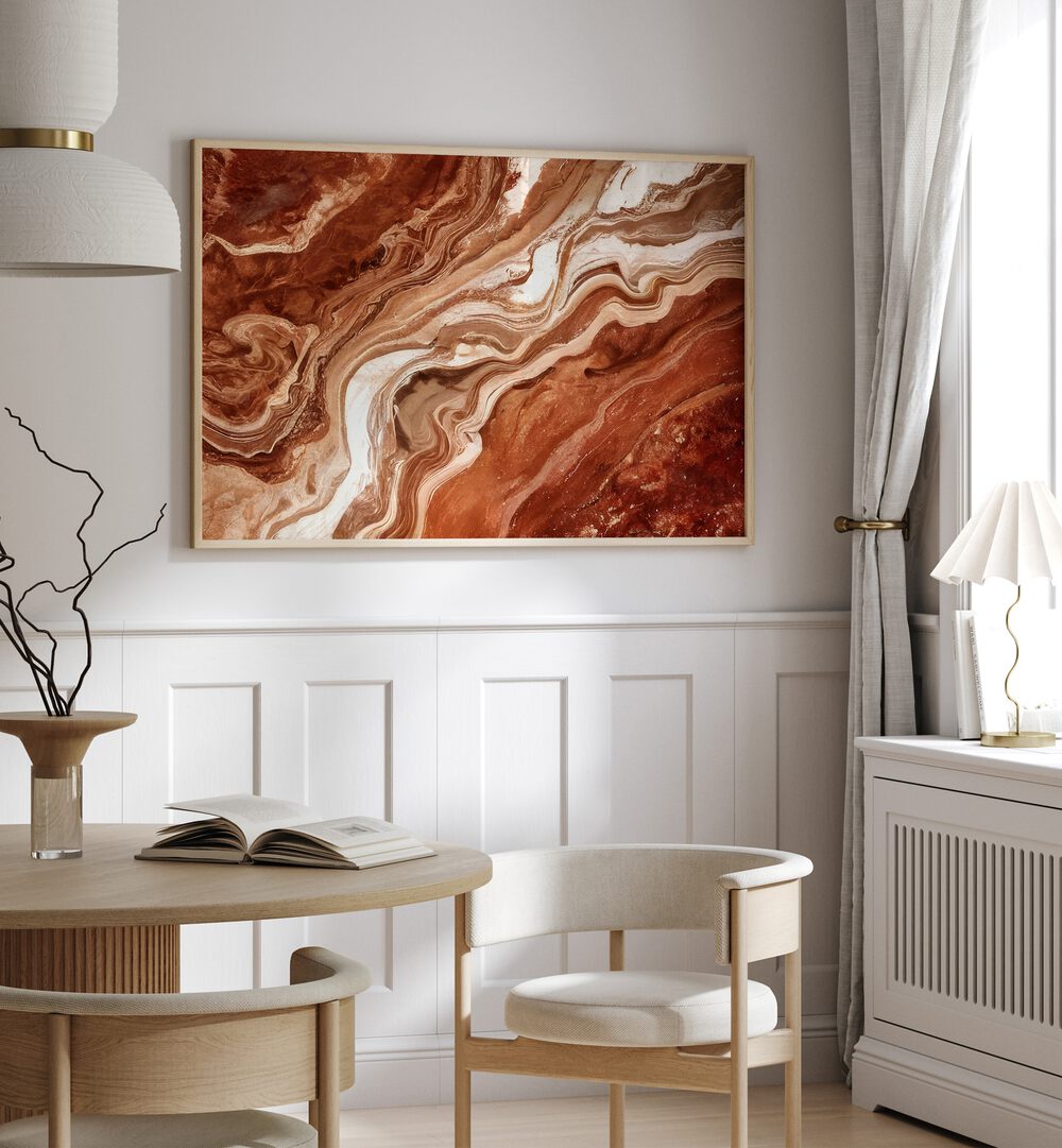 Stunning abstract painting showcasing PATTERNS IN RICH EARTHY TONES, perfect for enhancing your home decor.
