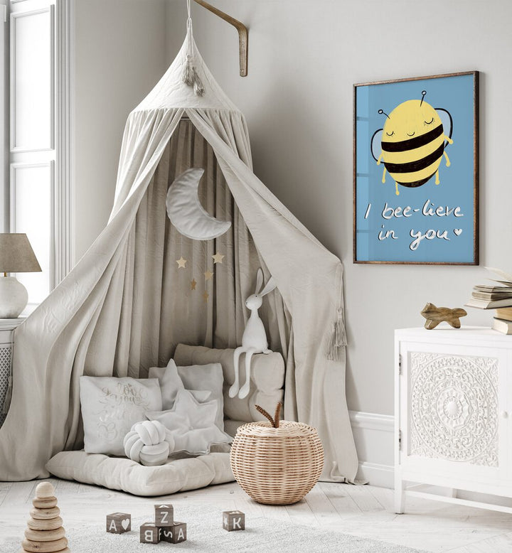 Brighten your child's space with I BEE-LIVE IN YOU, KIDS ROOM PAINTINGS, inspiring positivity and creativity.