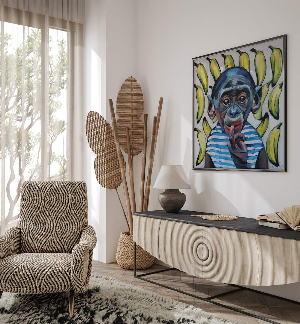 Vibrant BANANA CONTEMPLATION, COMIC POSTERS enhance your space with dynamic comic art and playful designs.