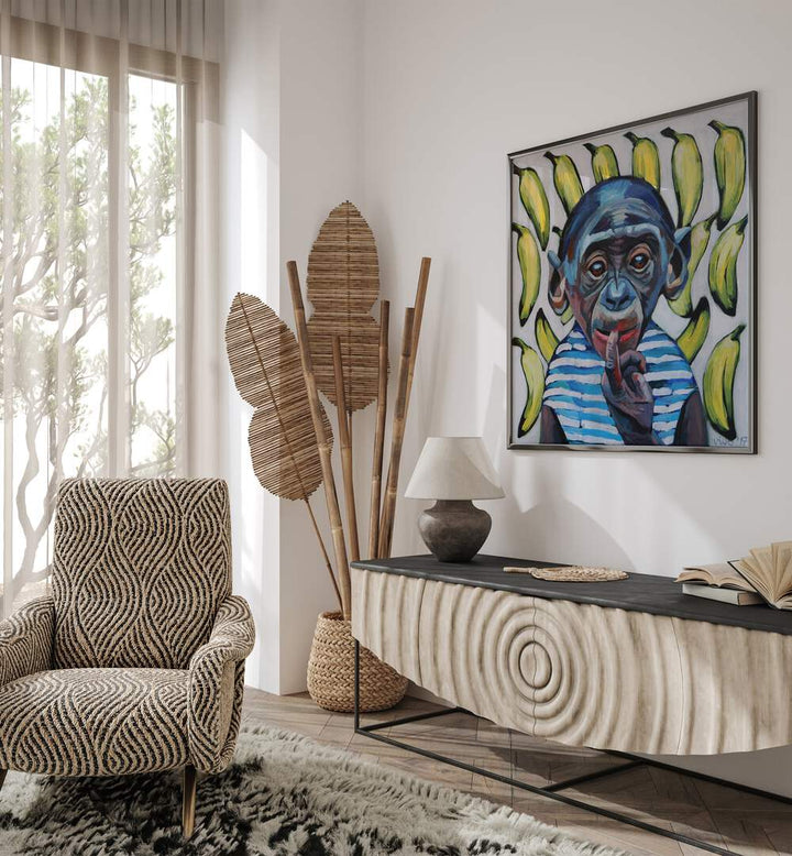Vibrant BANANA CONTEMPLATION, COMIC POSTERS enhance your space with dynamic comic art and playful designs.