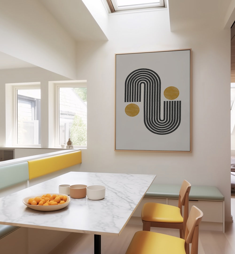 Elevate your decor with MID CENTURY, GEOMETRIC ART PRINTS, adding sophistication and style to any living space.