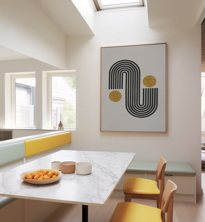 Elevate your decor with MID CENTURY, GEOMETRIC ART PRINTS, adding sophistication and style to any living space.