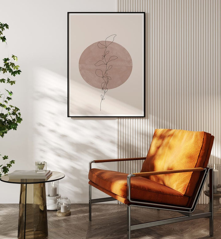 Stylish LINE FLOWER, BOHO ART PAINTINGS from The Miuus Studio enhance modern living spaces with elegance.
