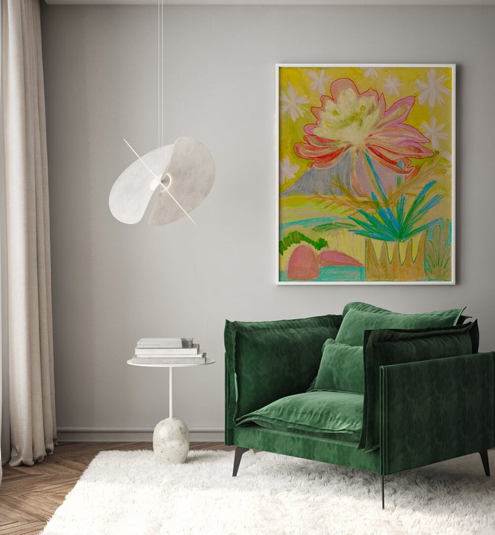 Bright and vibrant FLOWERY, FLORAL FLOWER PAINTINGS by Eleanor Baker enhance modern decor with elegance and color.