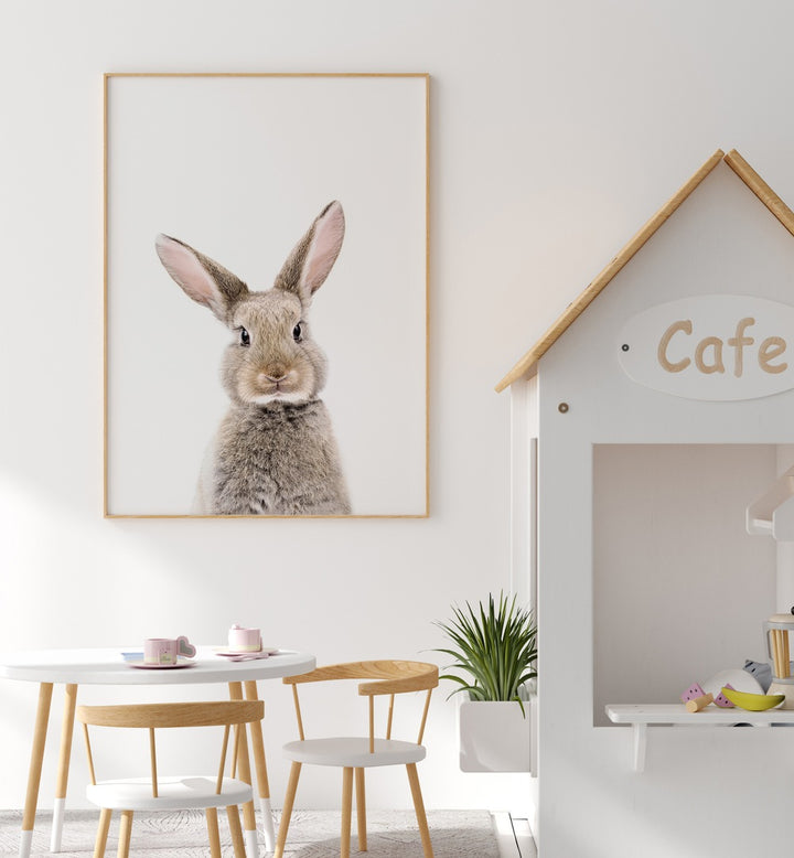 Charming BABY RABBIT, KIDS ROOM PAINTINGS enhance playrooms with warmth and whimsy, perfect for little ones' adventures.