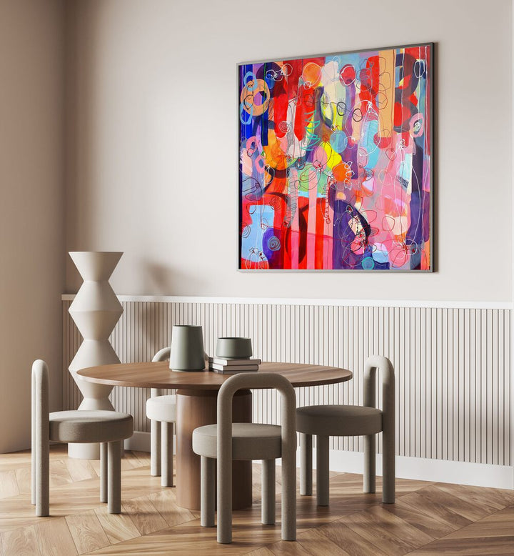 Vibrant FALLING RISING, ABSTRACT PAINTINGS transform modern spaces with emotional brushwork and stunning colors.