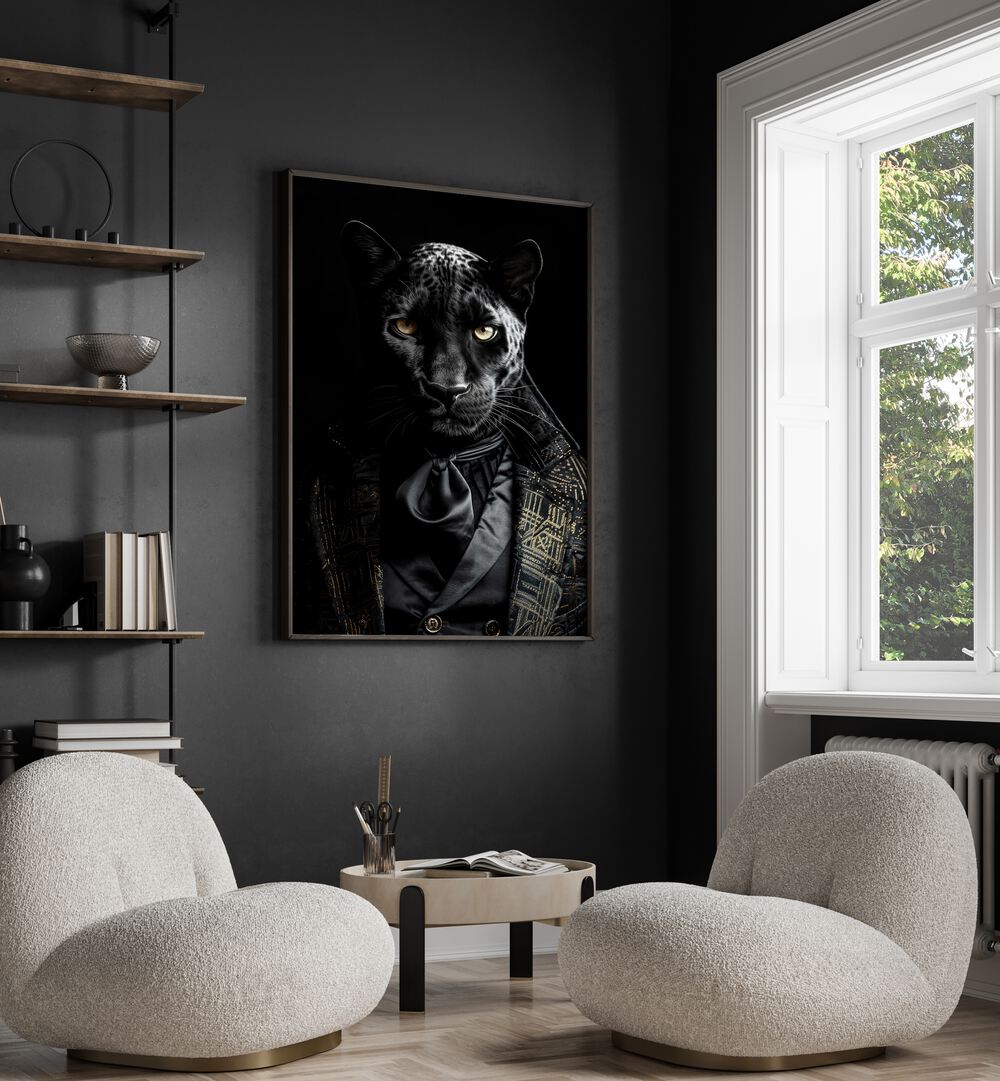WILD SUITS - BLACK PANTHER , ANIMAL PAINTINGS