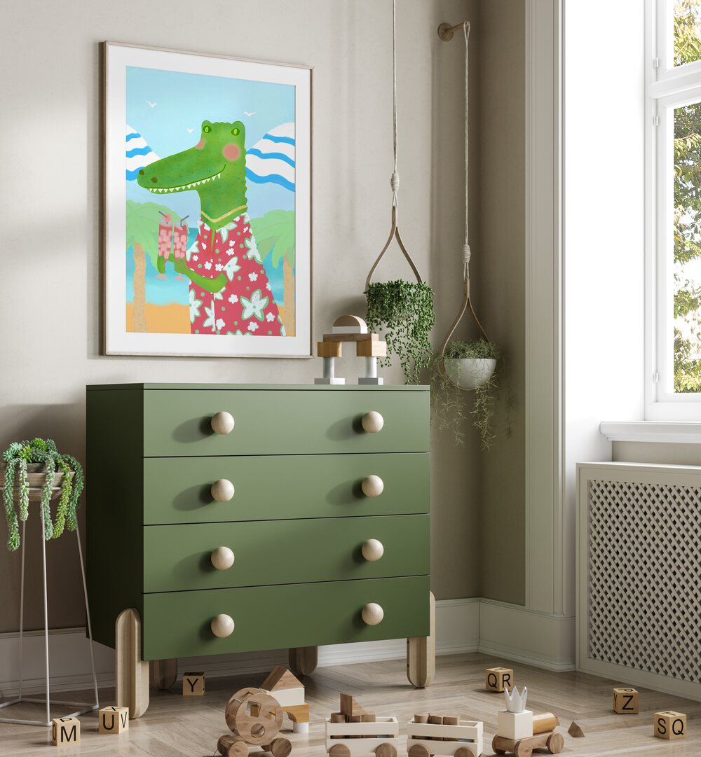 Bright and playful TROPICAL REFRESHMENTS, KIDS ROOM PAINTINGS enhance any child's room with vibrant color and imagination.