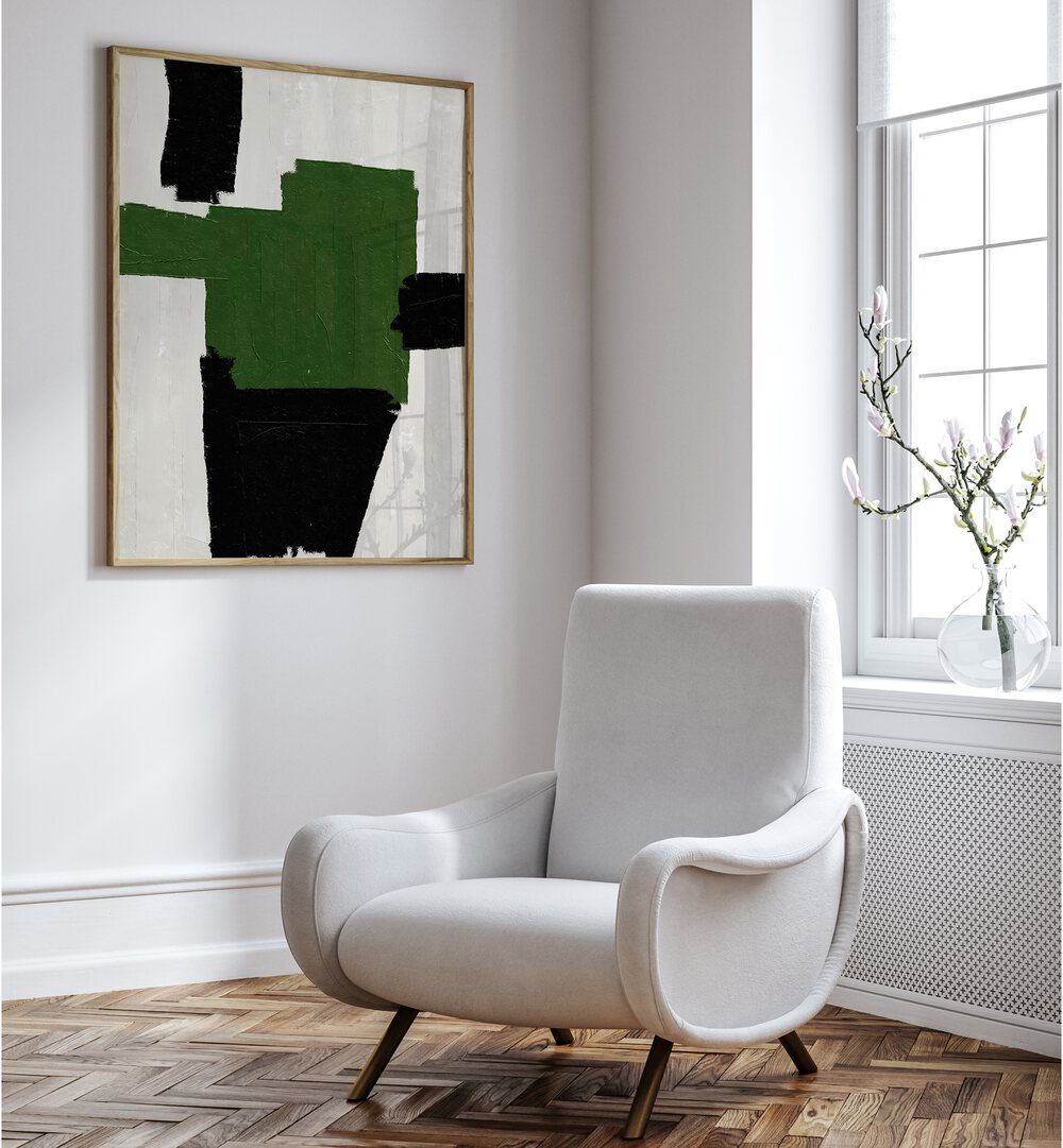 Captivating ABSTRACT MODERN OIL PAINTING from Miuus Studio, featuring vibrant colors and contemporary design.
