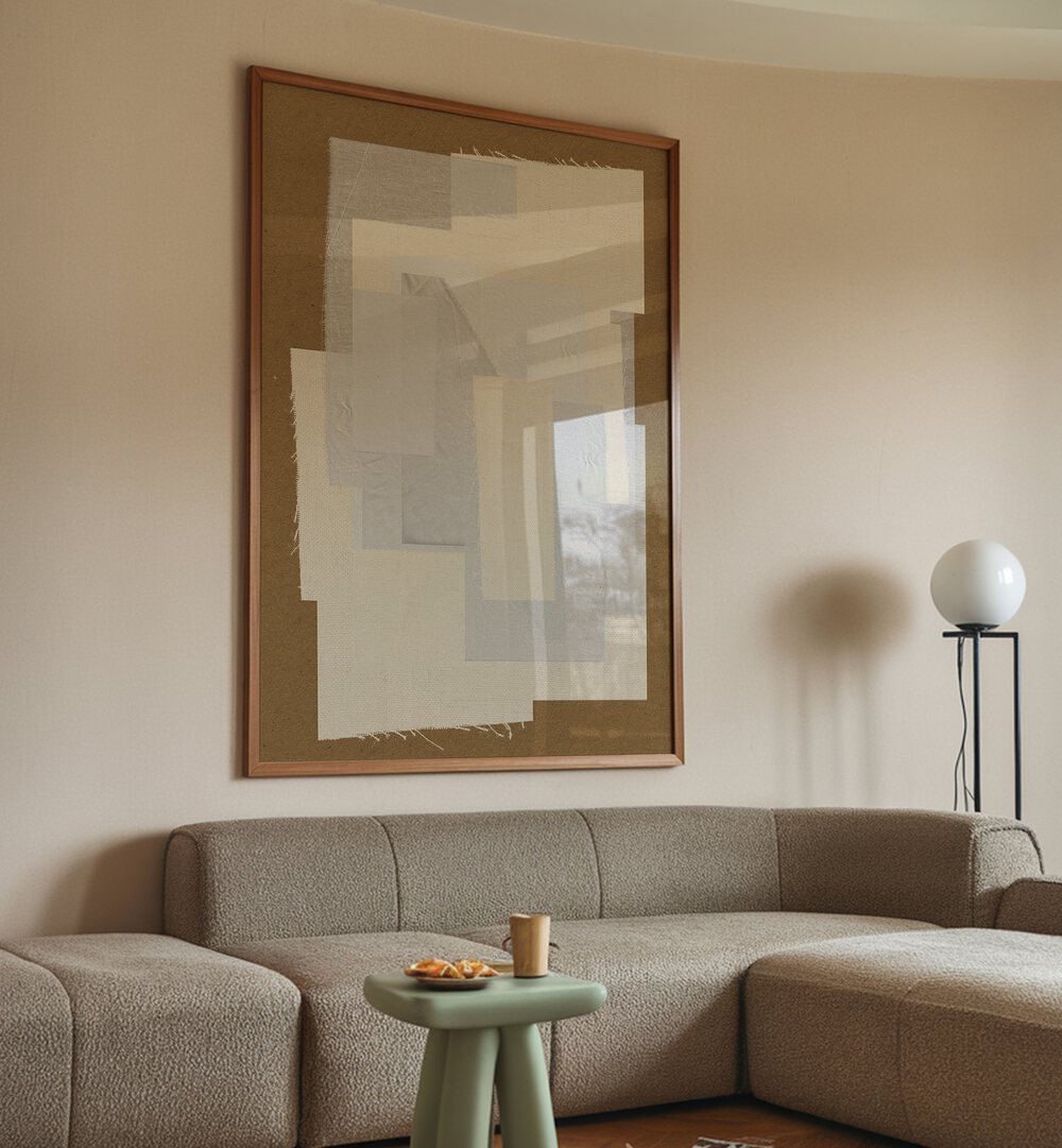 Stunning FABRIC PATTERN COLLAGE NO.VI, ABSTRACT PAINTINGS elevates your space with modern artistry and vibrant design.