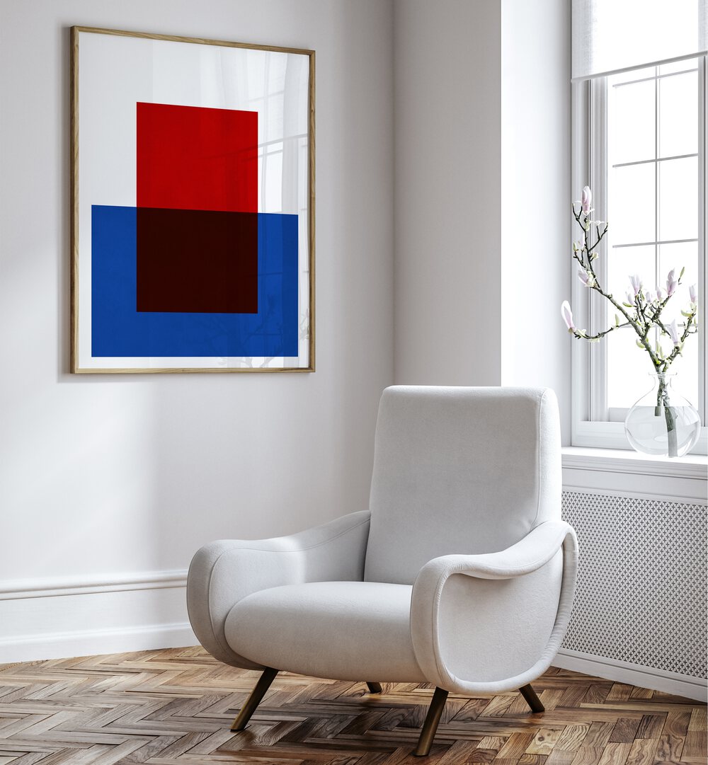 Vibrant COLORFUL OVERLAY IX, GEOMETRIC ART PRINTS enhance modern decor with bold shapes and colors for artistic flair.