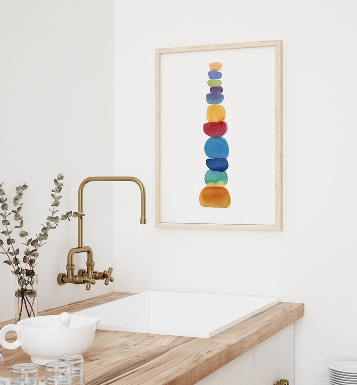 Vibrant COLOR TOWER, BEACH PAINTINGS brighten your home, showcasing coastal artistry and tranquility. Perfect decor choice!
