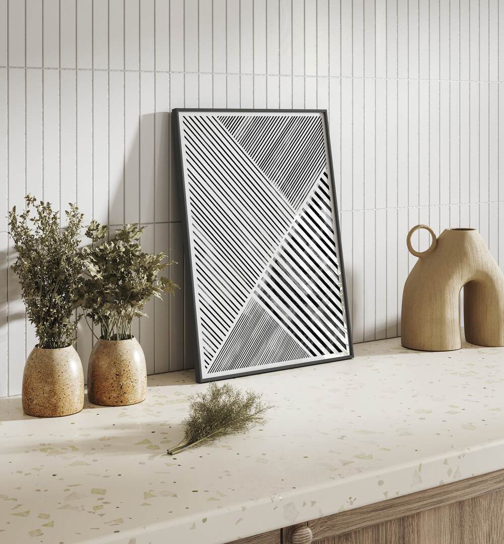 Stylish BLACK AND WHITE LINE ART, GEOMETRIC ART PRINTS enhance modern decor with elegance and striking design.