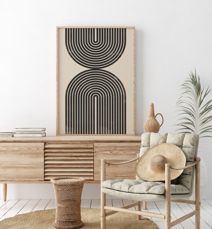 Stylish BLACK ARCH LINE ART, GEOMETRIC ART PRINTS enhancing modern decor with minimal elegance, perfect for any home.