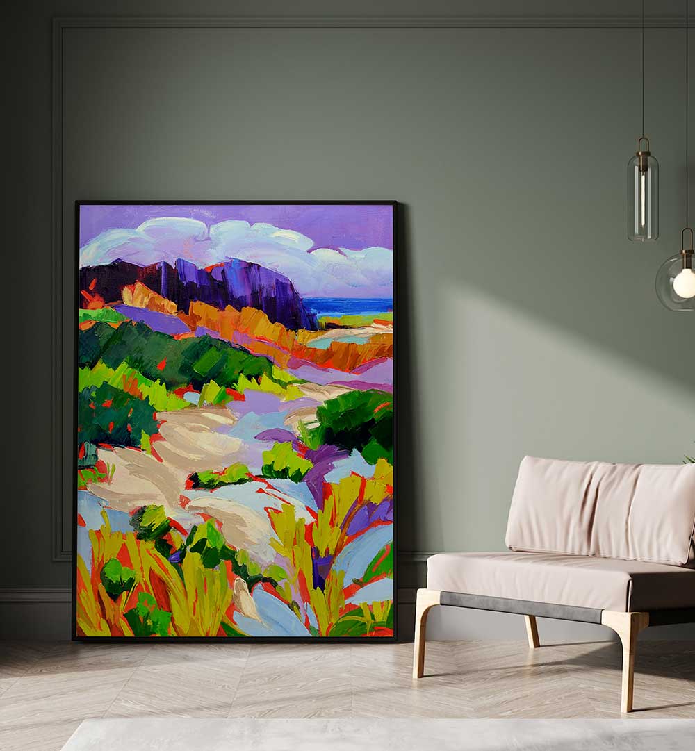 OVER THE DUNES V, LANDSCAPE PAINTINGS