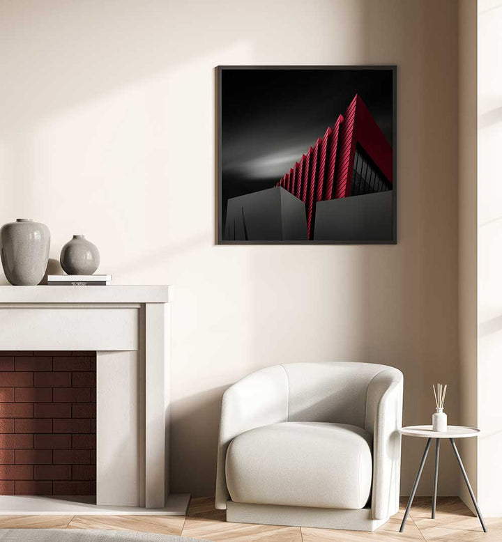 RED STRIPES BUILDING ,  PHOTOGRAPHY PRINTS