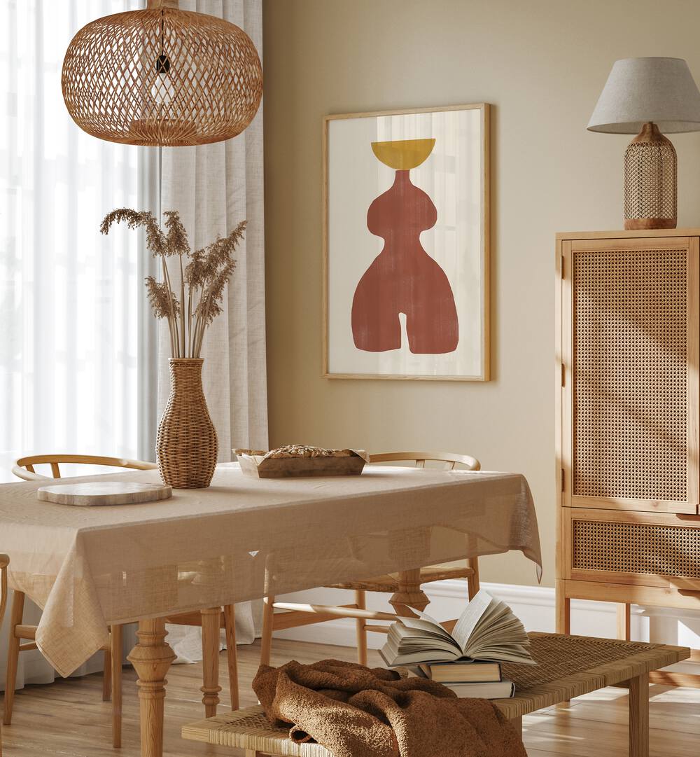 Stylish decor featuring VASE NO11. , FLORAL FLOWER PAINTINGS, enhancing a modern living space with natural beauty.