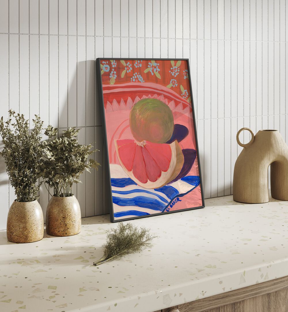 GRAPE FRUIT STILL LIFE , KITCHEN POSTERS