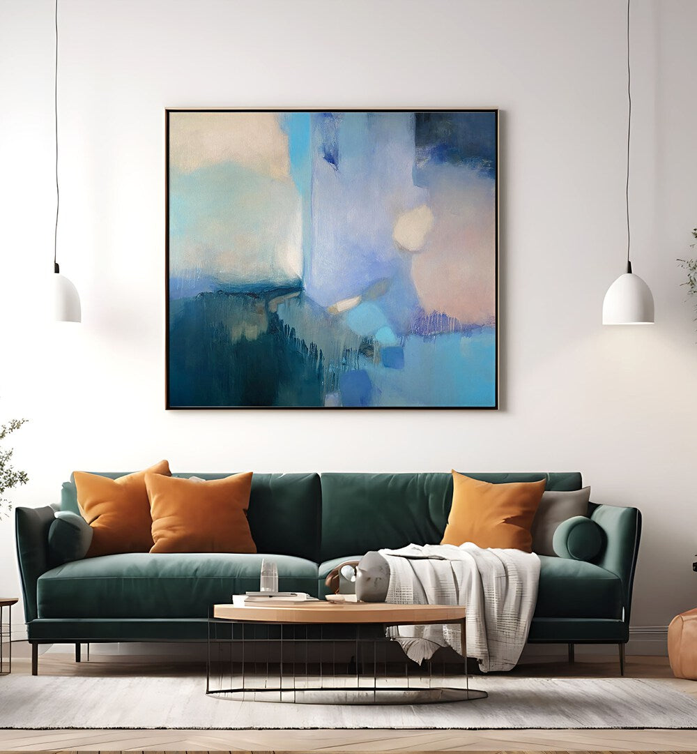 FROZEN HAZE, ABSTRACT PAINTINGS bring a refreshing allure to modern decor, enhancing any space with elegance.