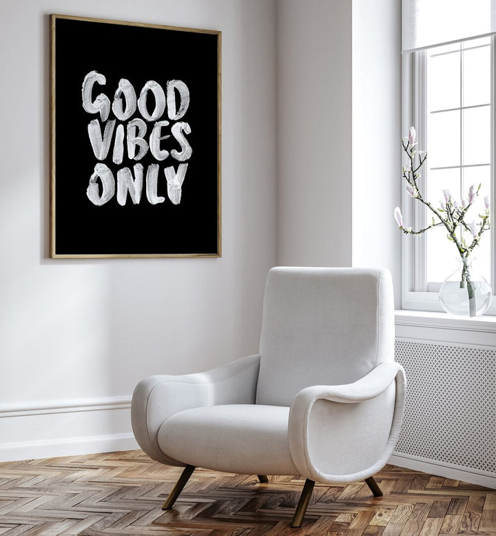 Transform your space with GOOD VIBES ONLY III, QUOTES poster by Brett Wilson, promoting positivity and inspiration.