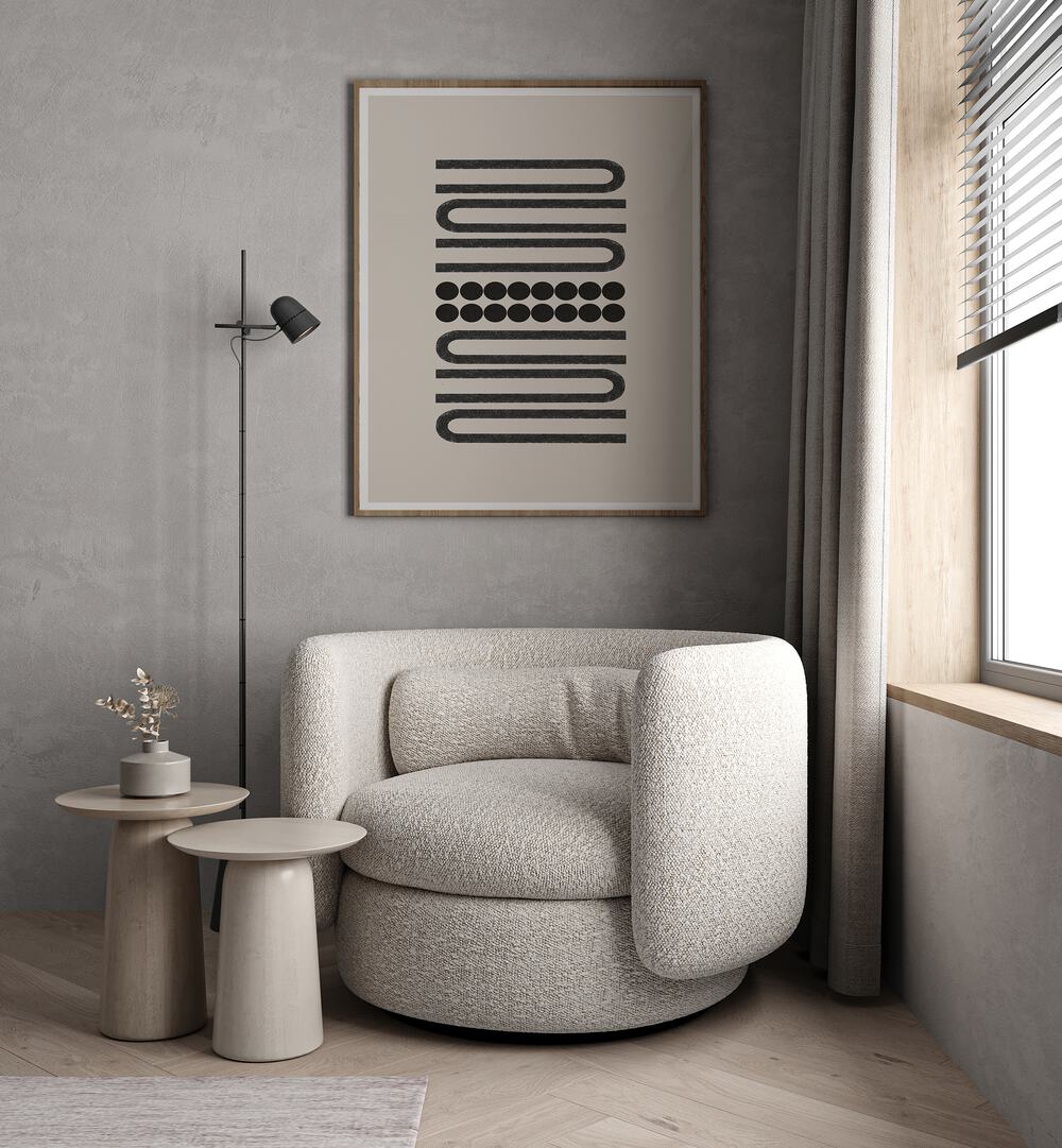 Transform your space with BLACK ARCHES AND DOTS, GEOMETRIC ART PRINTS from The Miuus Studio, adding contemporary flair.