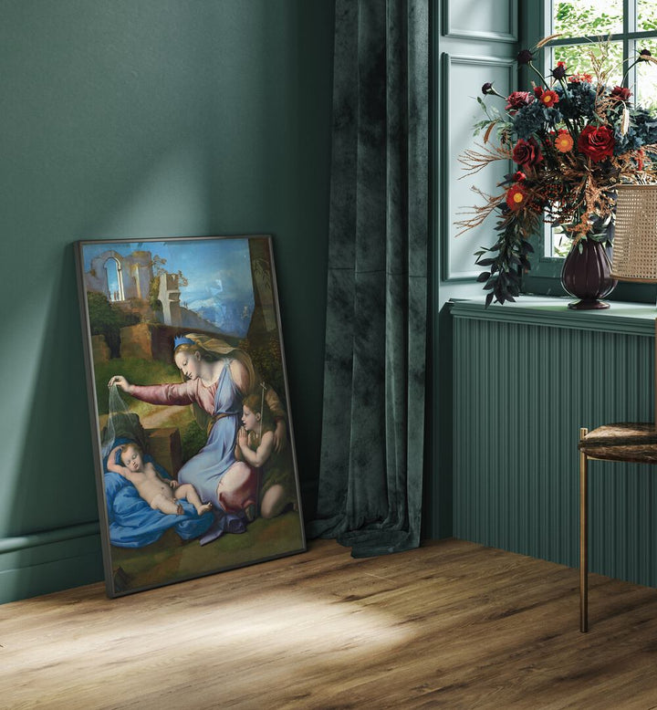 MADONNA WITH THE BLUE DIADEM  , VINTAGE PAINTINGS