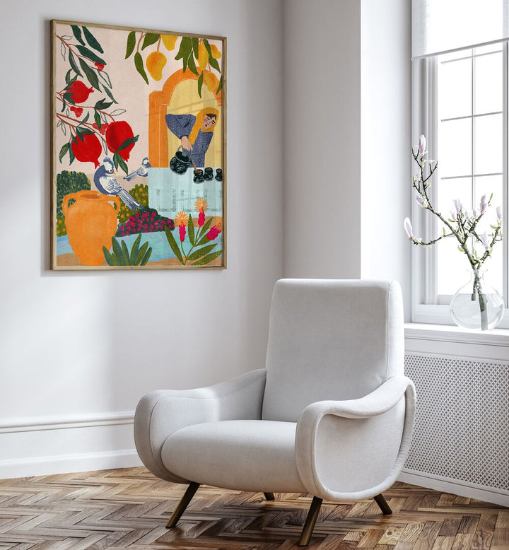 Elegant artwork from MAMA'S TEA GARDEN, PORTRAITS showcases vibrant scenes and beautiful illustrations.